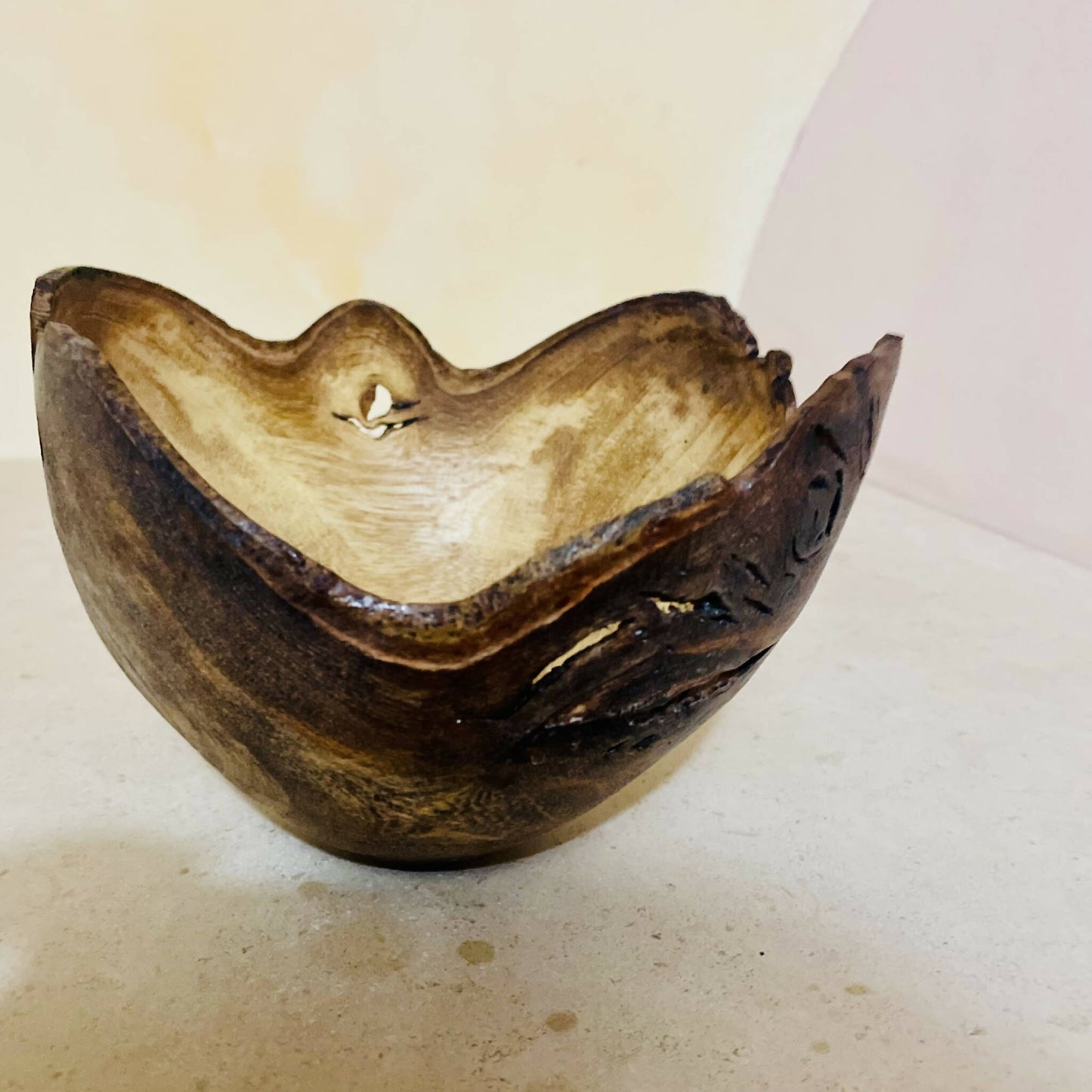 Bol bois artisanal sculpte fait main artisanat francais