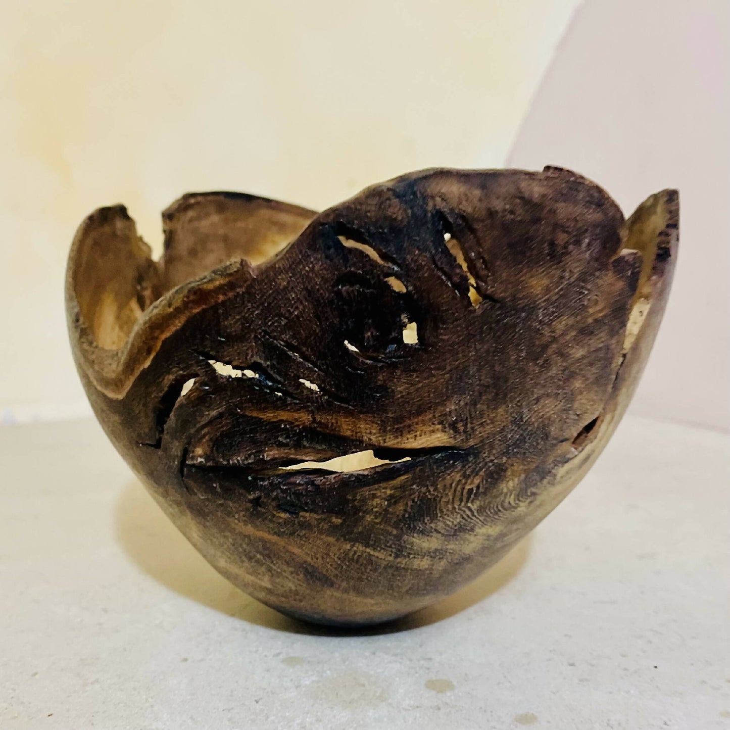 Bol bois artisanal sculpte fait main artisanat francais