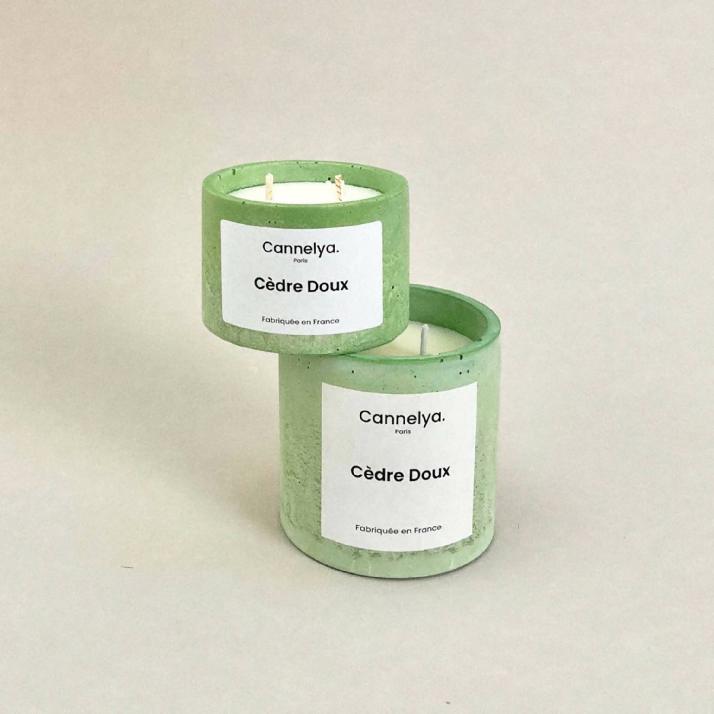 Bougie artisanale senteur cèdre doux vegan artisanat français