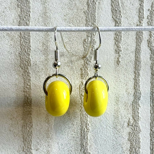 Boucles d'oreilles - Perla Colza - Perles en verre de Murano