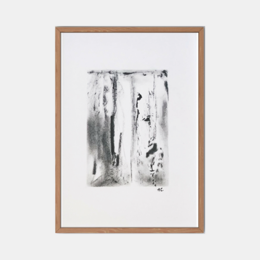 Charbon de bois encre de chine sur papier oeuvre orginale artiste française