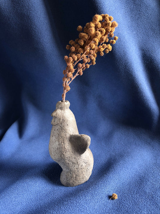 Mini vase à herbes sèches "coq"