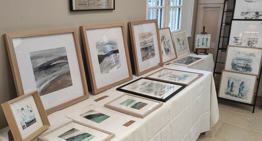 Tableau - L'écume des jours, peinture superfine sur papier aquarelle de qualité (300g), oeuvre encadrée