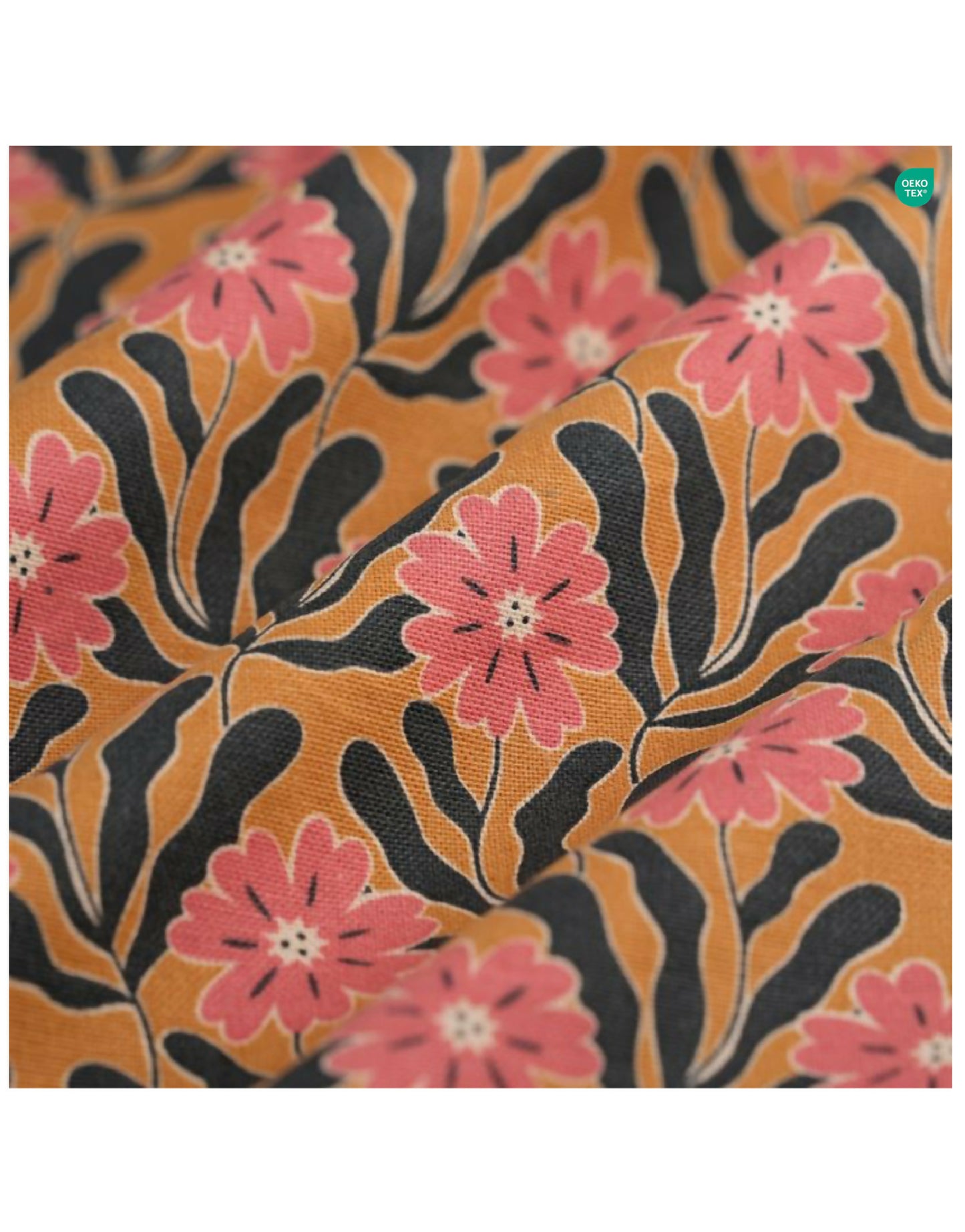 Suspension "Cosette" en Tissu Floral Goa - Abat-jour Festonné Style Vintage Made in France