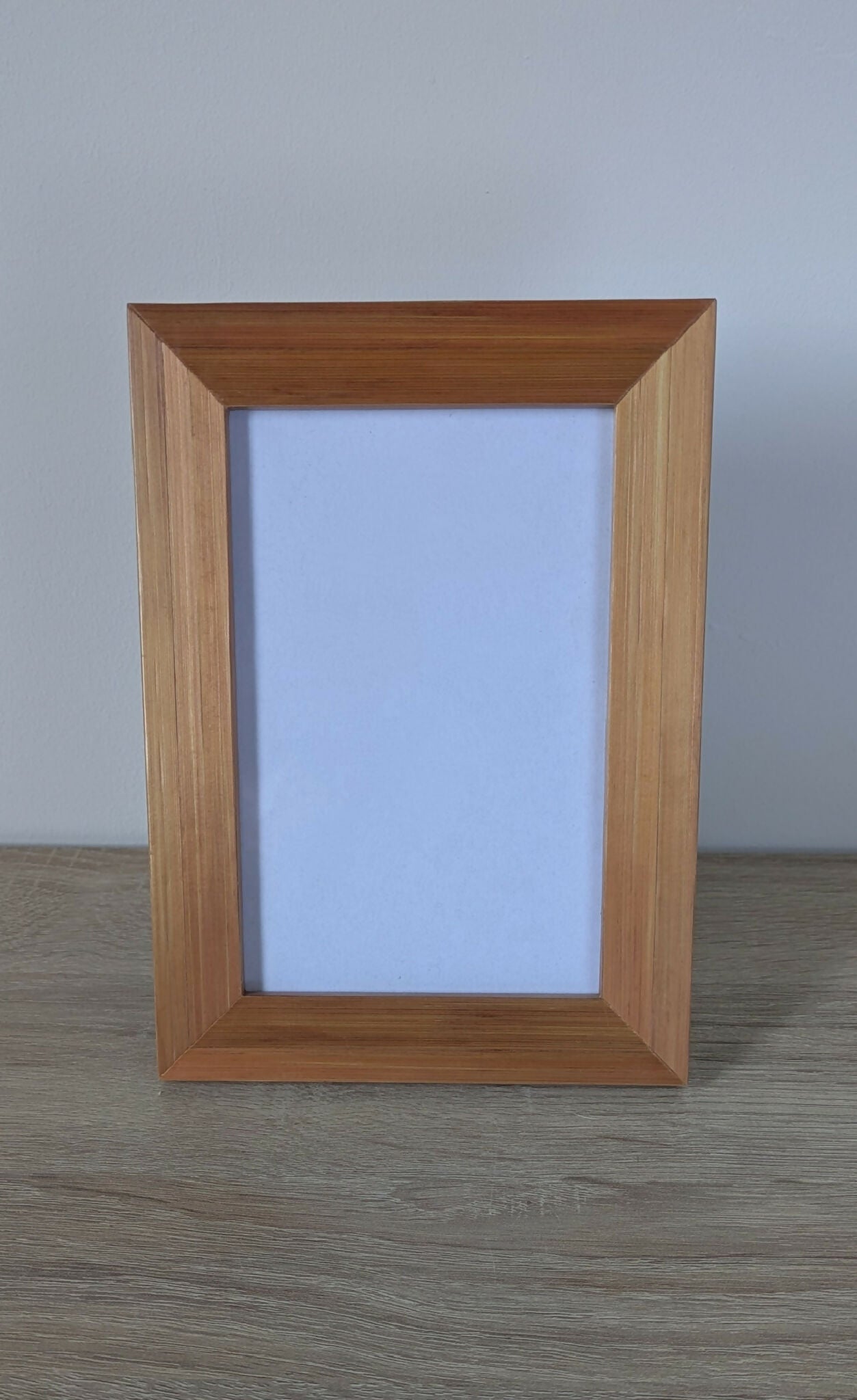 Cadre photo à poser 10x15cm avec Marqueterie de paille Cuivre