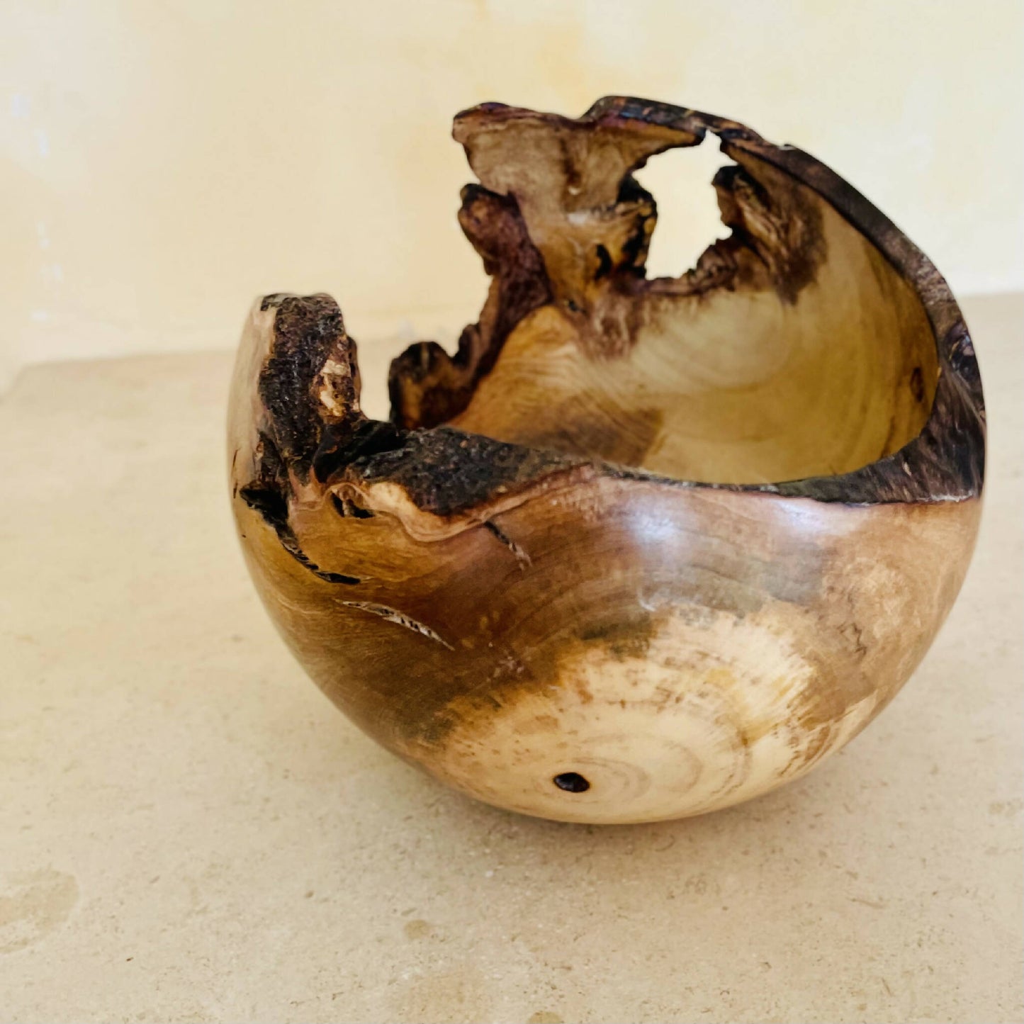 Vide poche bois sculpte fait main artisanat francais