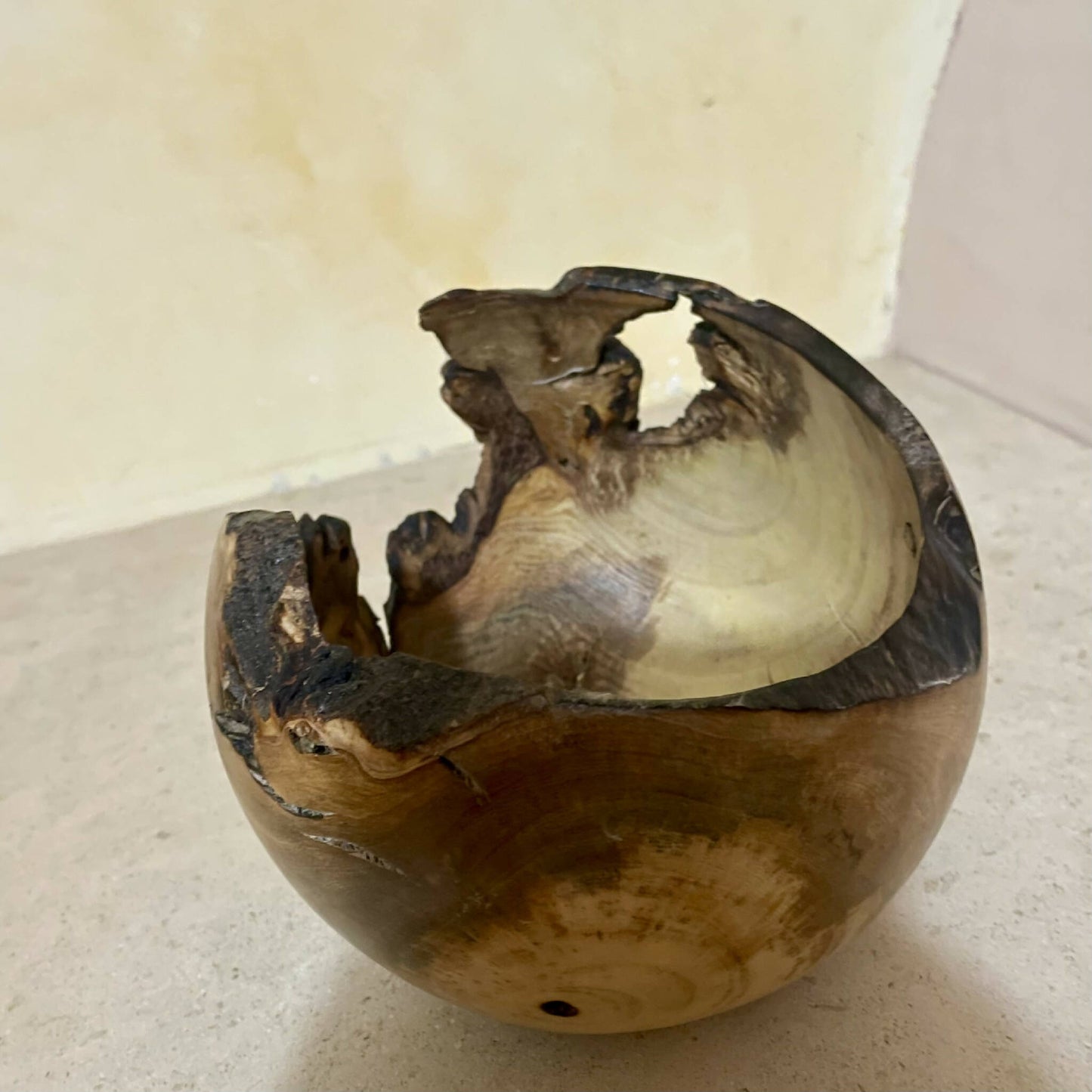 Vide poche bois sculpte fait main artisanat francais