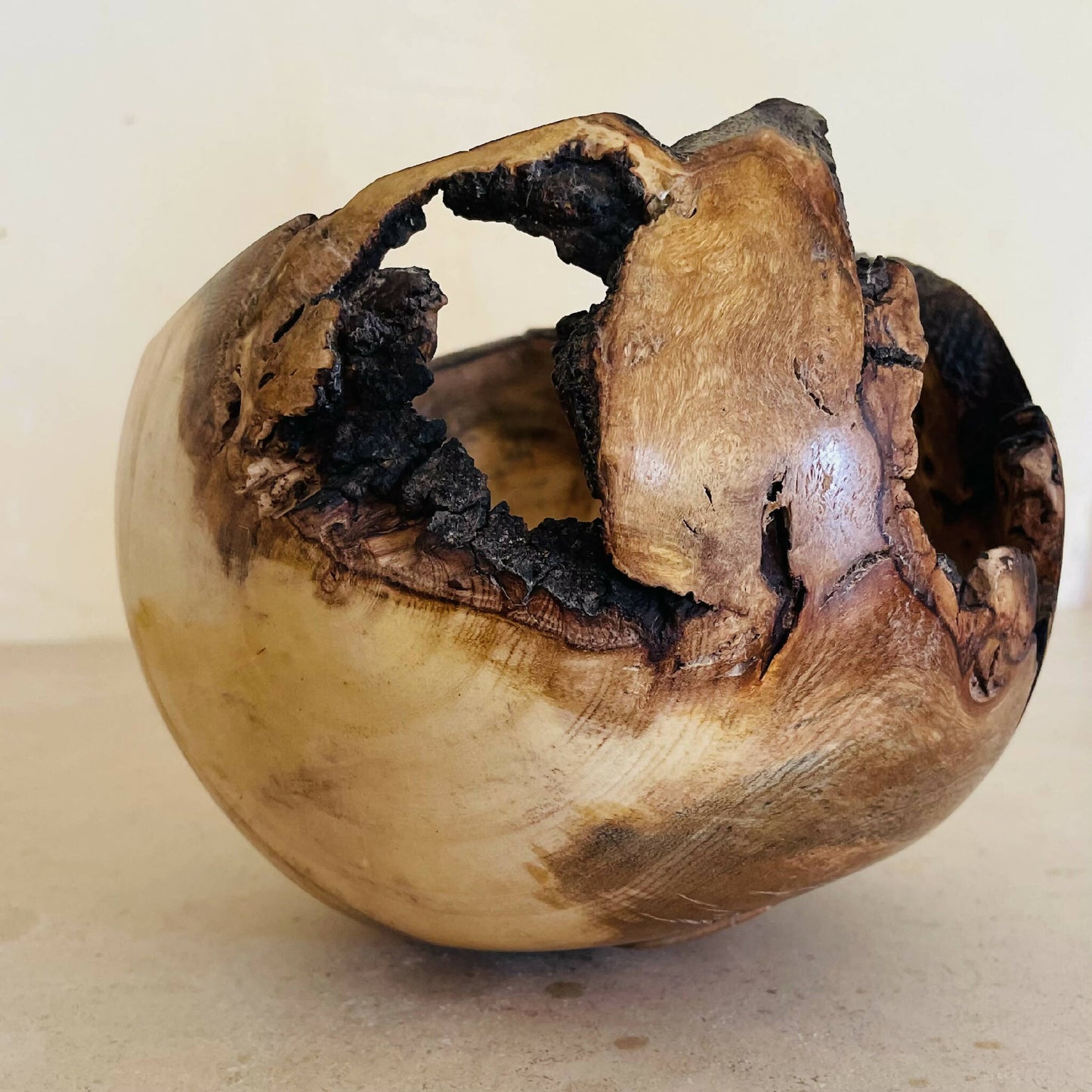 Vide poche bois sculpte fait main artisanat francais