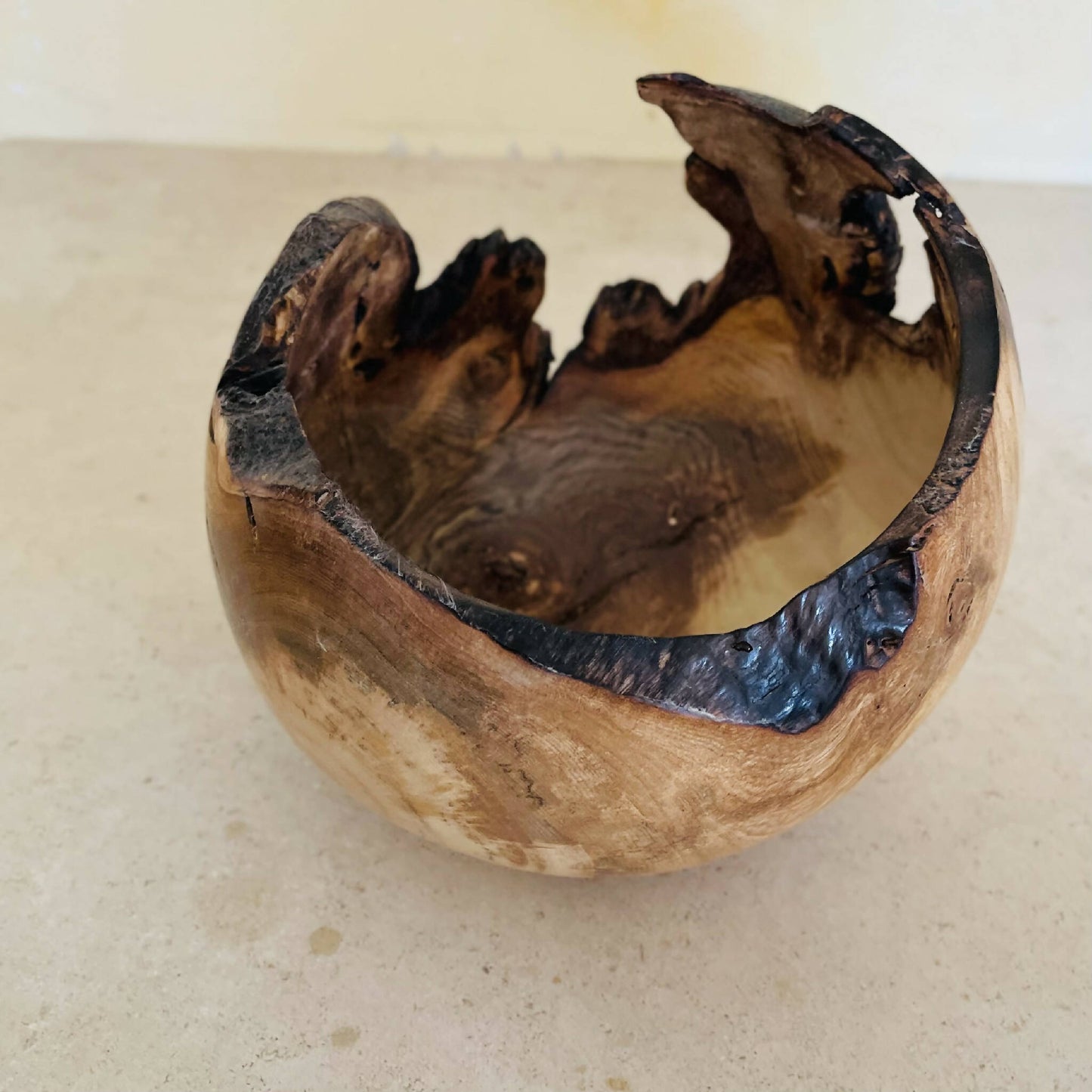 Vide poche bois sculpte fait main artisanat francais