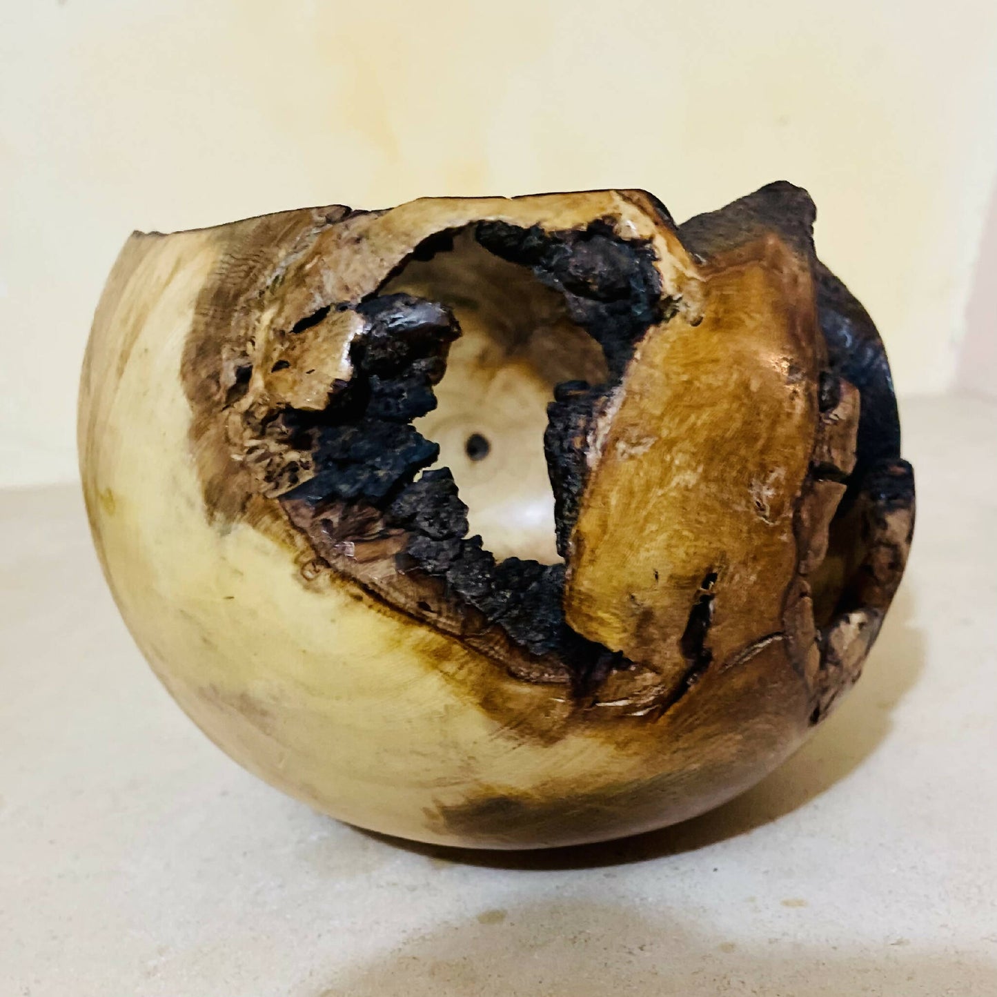 Vide poche bois sculpte fait main artisanat francais