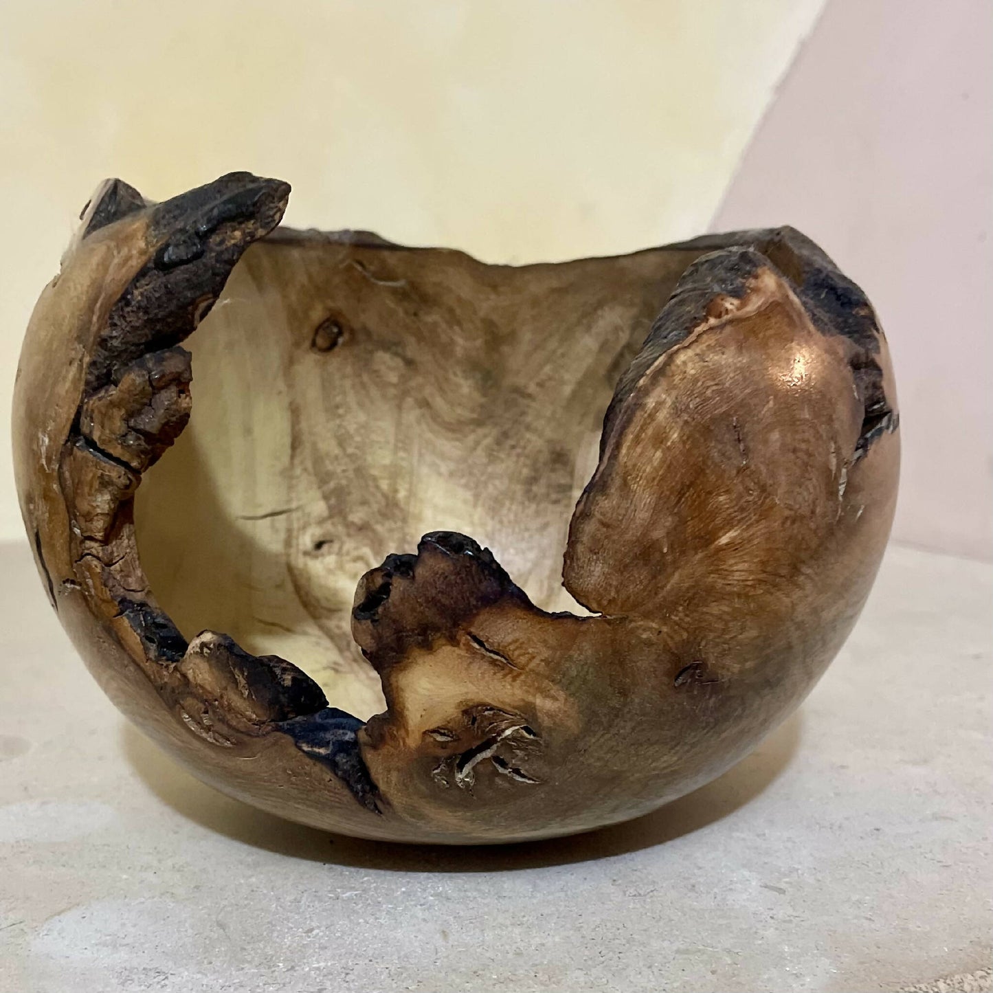 Vide poche bois sculpte fait main artisanat francais