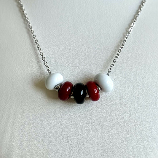 Collier - Harmonie Minuit - Perles en verre de Murano