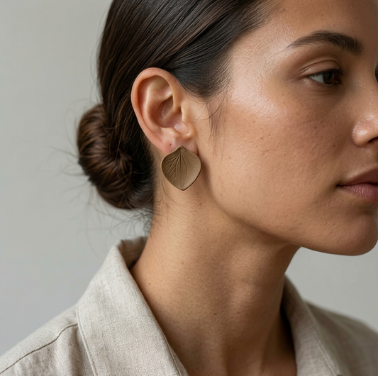Clous d'oreille en porcelaine colorée Marie Courtillat