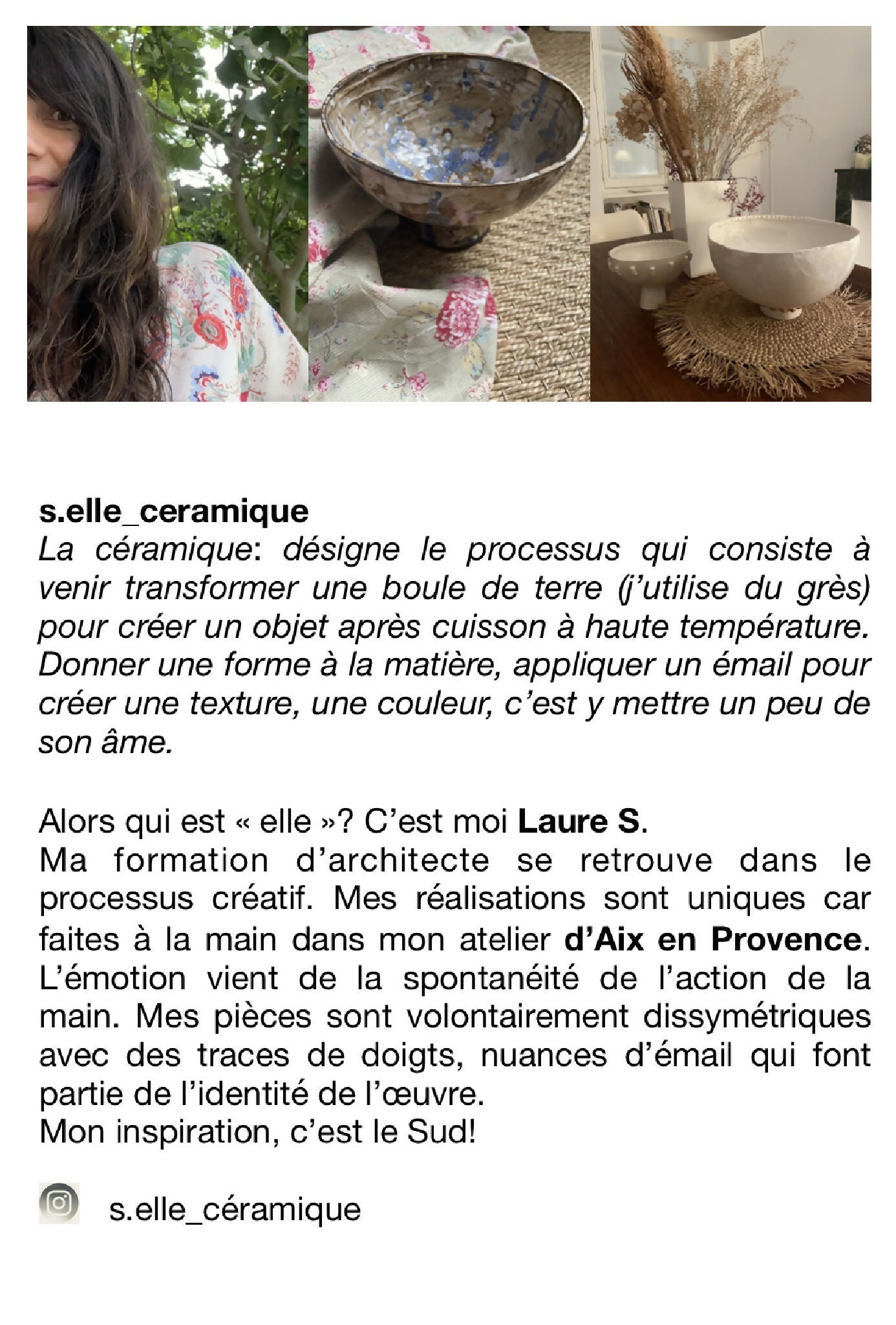 coupe ceramique fait-main artisanat français