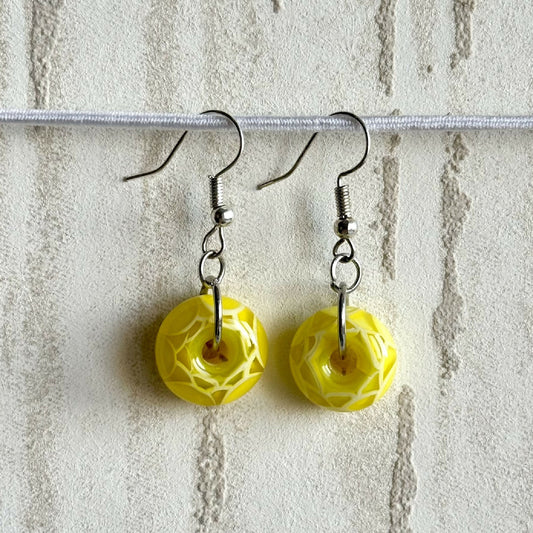 Boucles d'oreilles - Artichaut Canari - Perles en verre de Murano