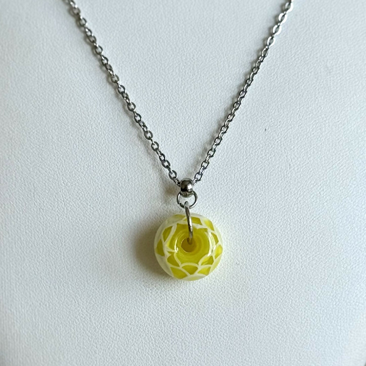 Collier - Artichaut Soleil - Perle en verre de Murano