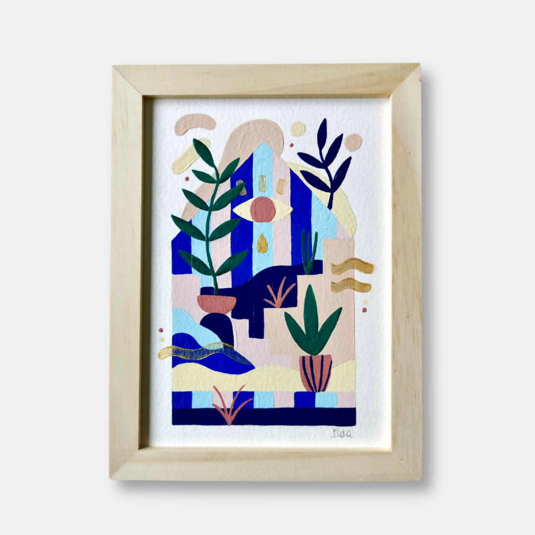 Peinture originale « Le cabanon »