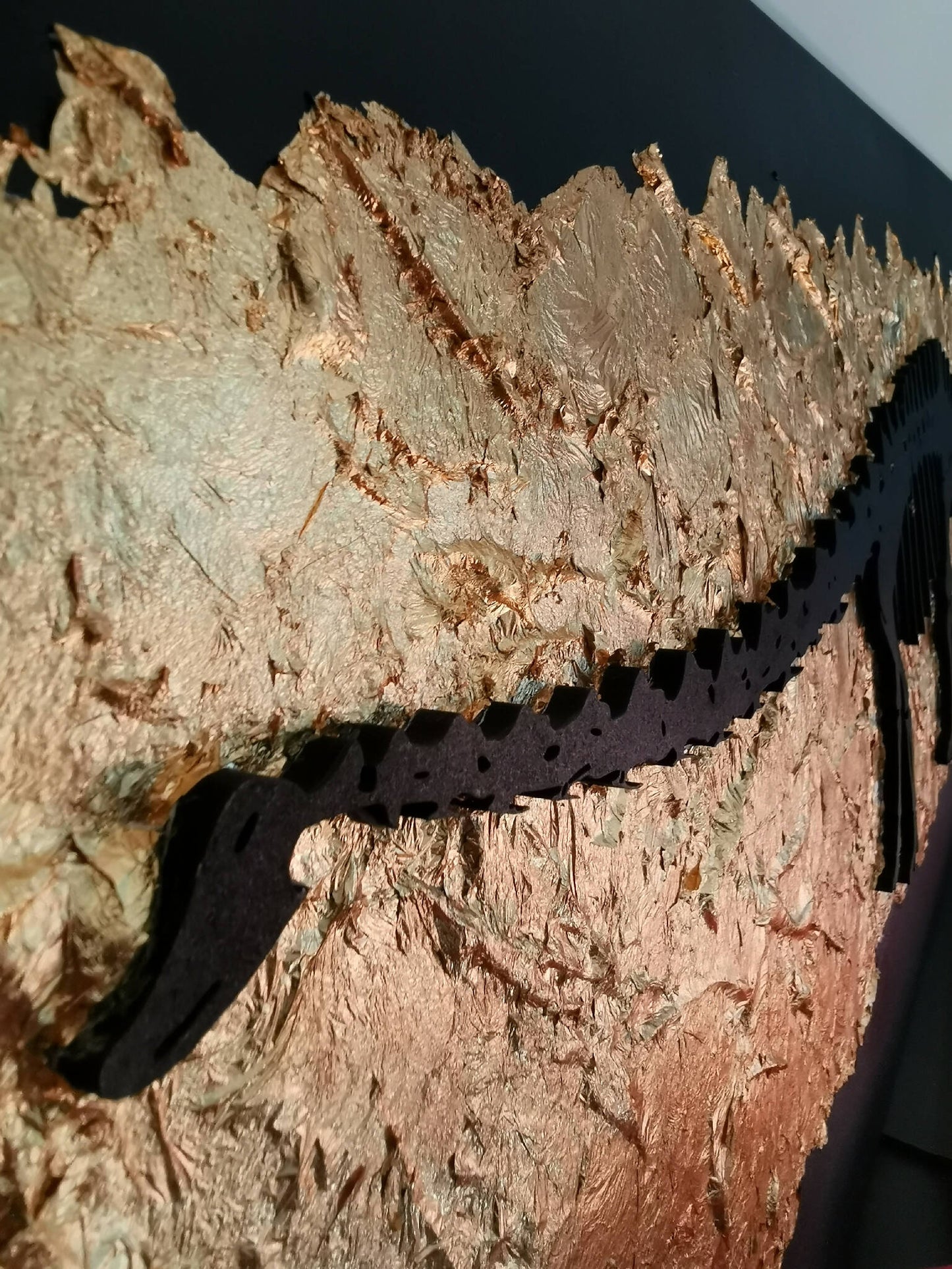 tableau-mural-décoration-artistique-unique-dinosaure