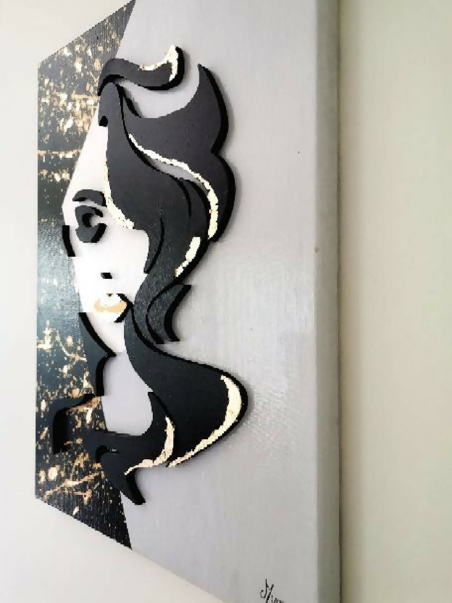 tableau-mural-décoration-artistique-unique-femme