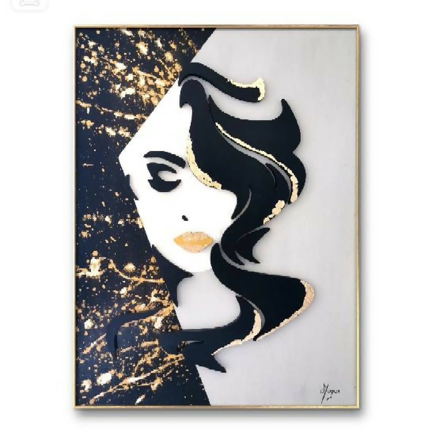tableau-mural-décoration-artistique-unique-femme