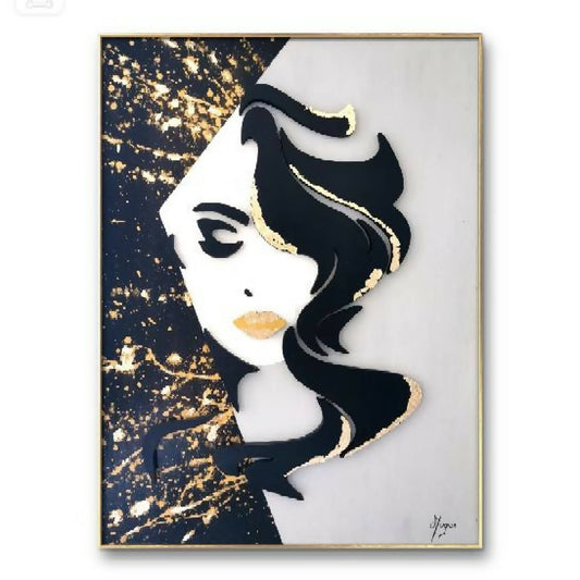 tableau-mural-décoration-artistique-unique-femme