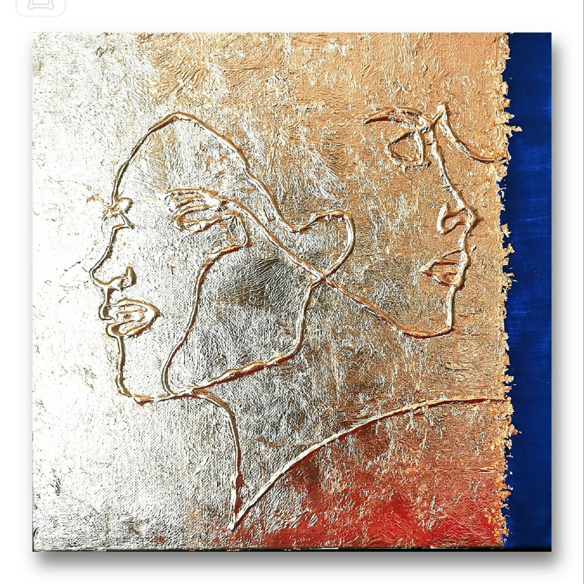 tableau-mural-décoration-artistique-unique-femme-or