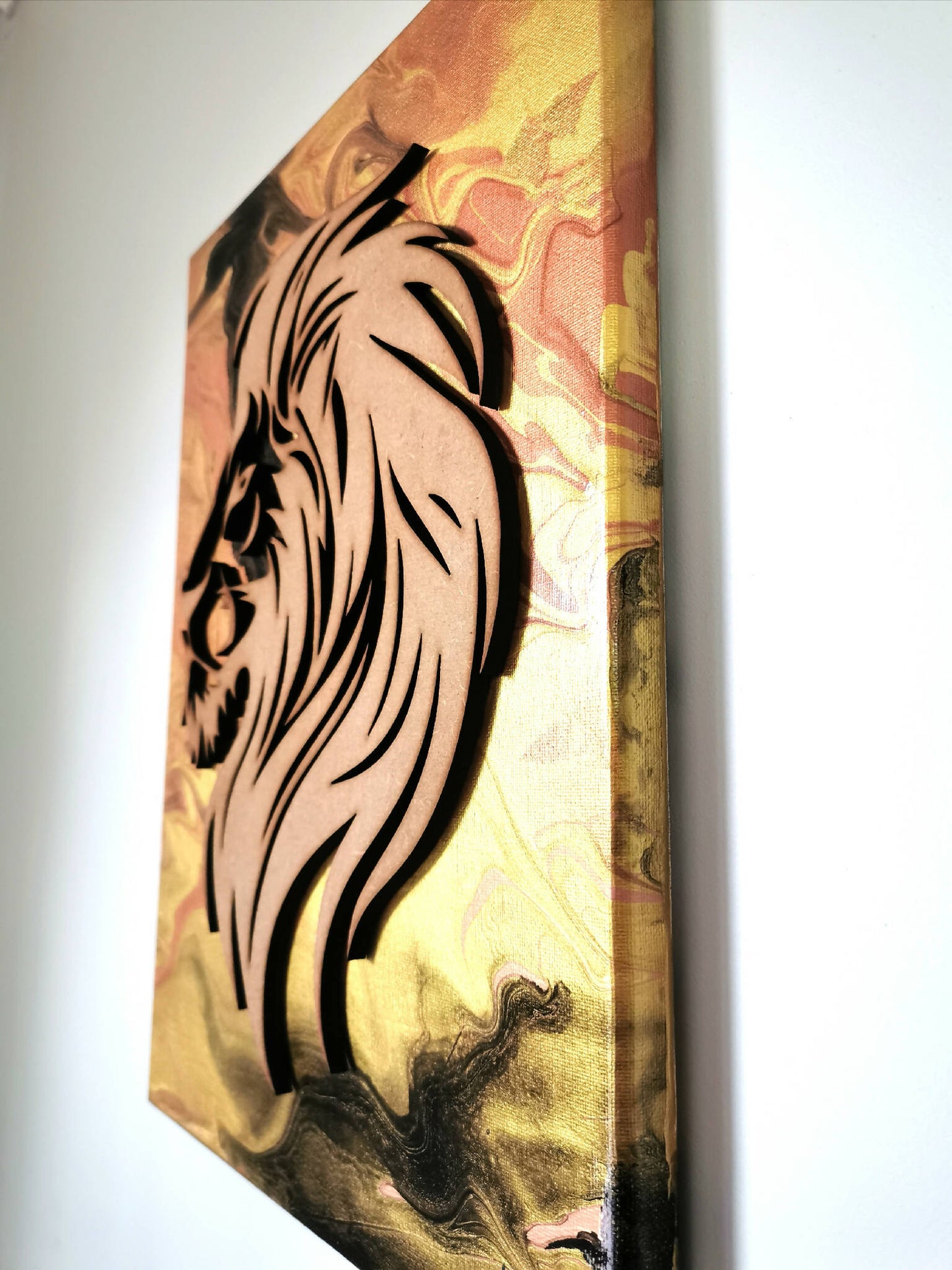 tableau-mural-décoration-artistique-unique-lion