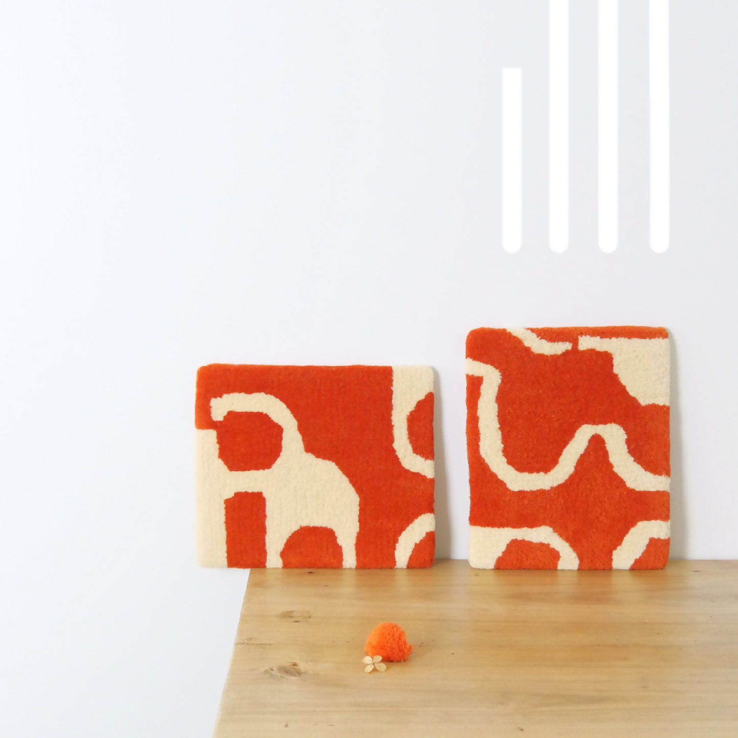 tapisserie murale tufting 11 laine naturelle artisanat francais