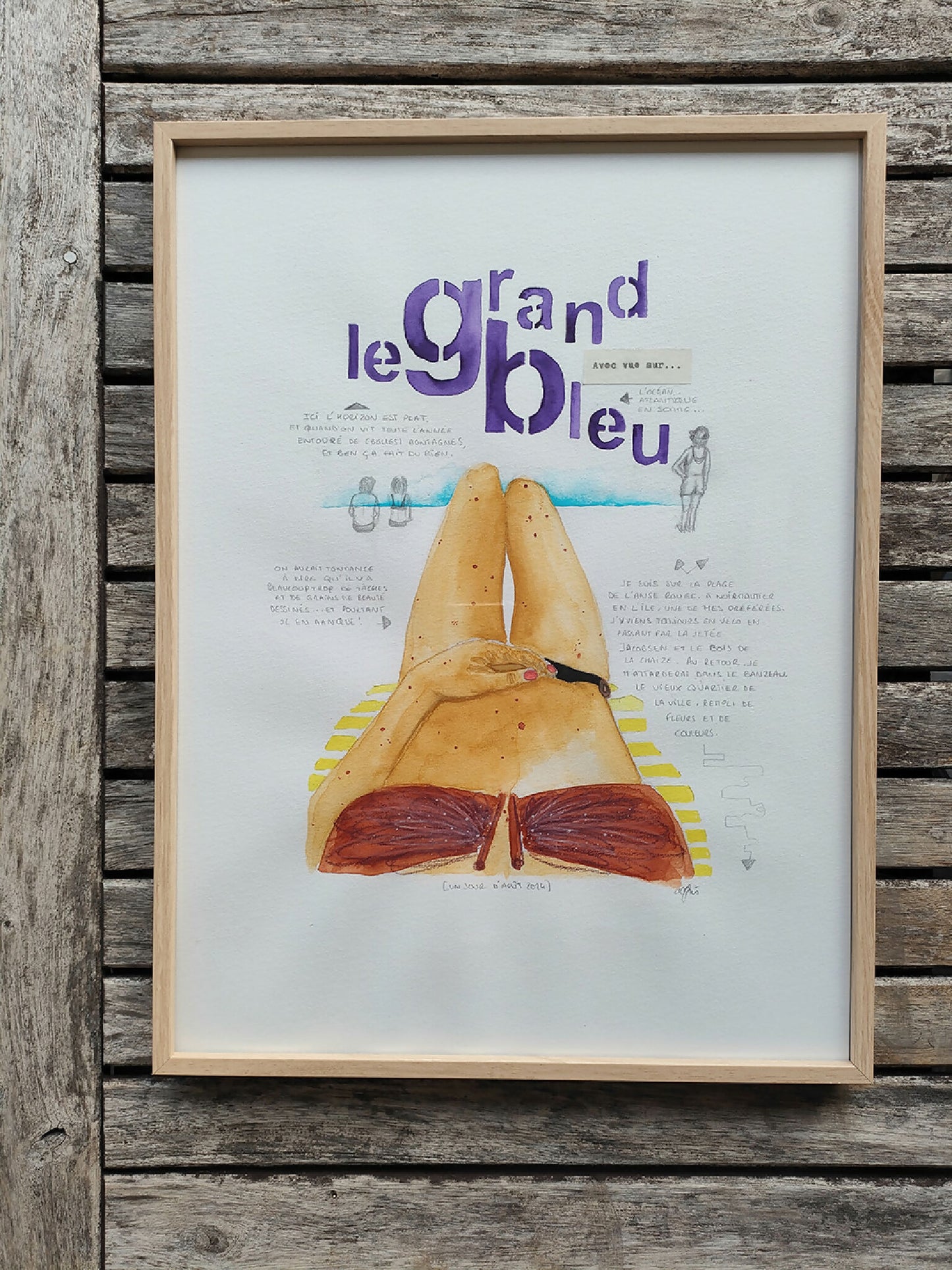 Tirage d'art, reproduction issue d'une aquarelle originale de l'artiste française