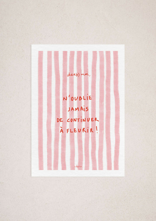 KEEP BLOOMING ・ Affiche