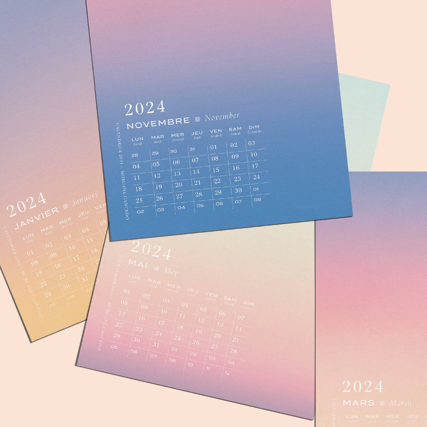 2024 Calendar Dawns