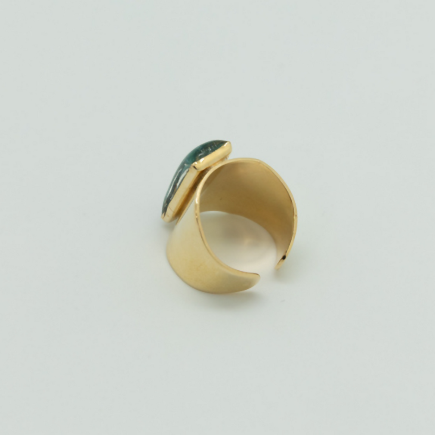 Bague Gold Queen - Cuir de galuchat
