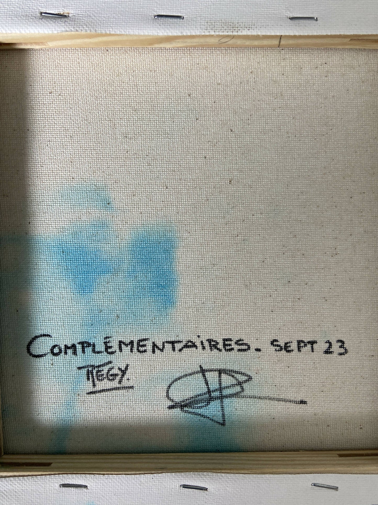 Tableau Abstrait "Complémentaires, septembre 23"