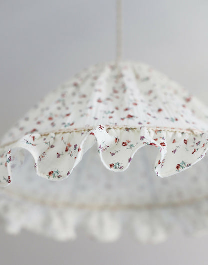 Suspension conique avec volant Emilia "tiny flowers"