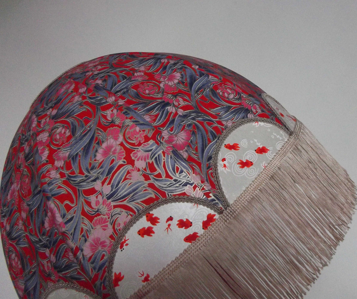 Abat-jour rétro en papier japonais "Séléna".