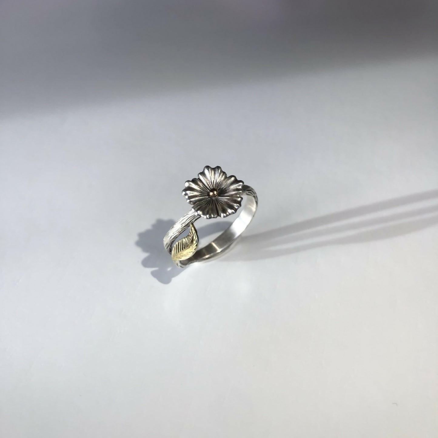 Bague Fleur - Argent 950 et Or 18 carats