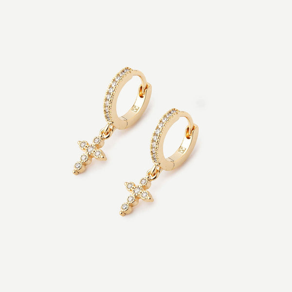 Boucles d'oreilles Croix