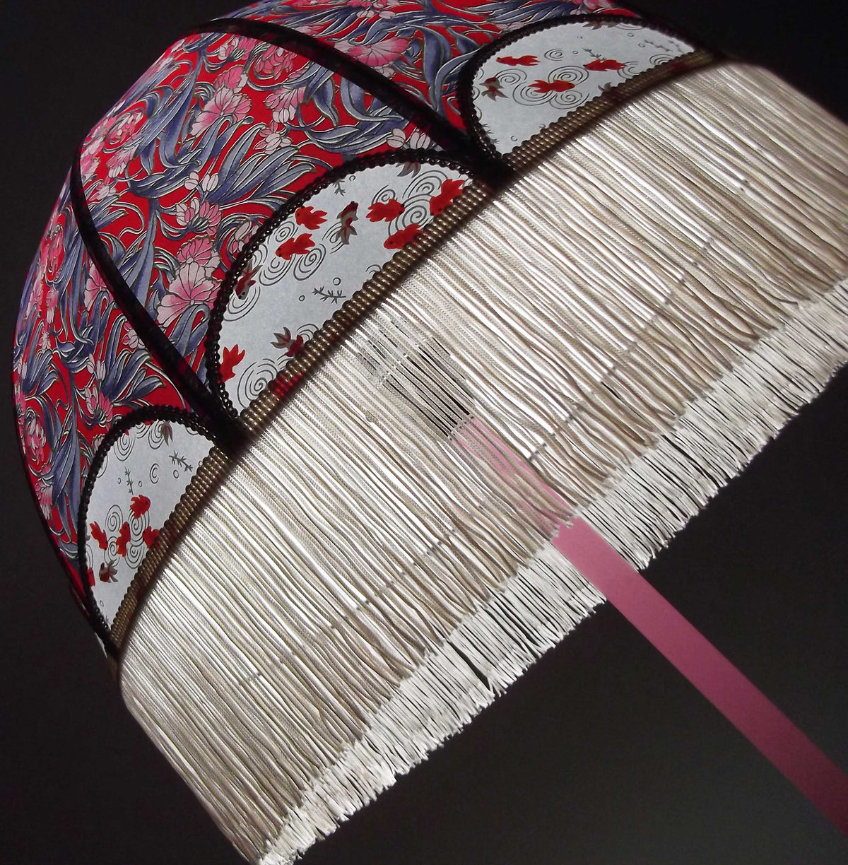 Abat-jour rétro en papier japonais "Séléna".