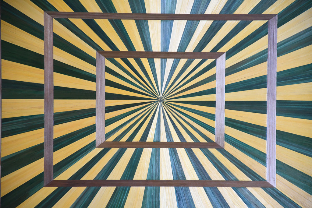 tableau en marqueterie de paille
