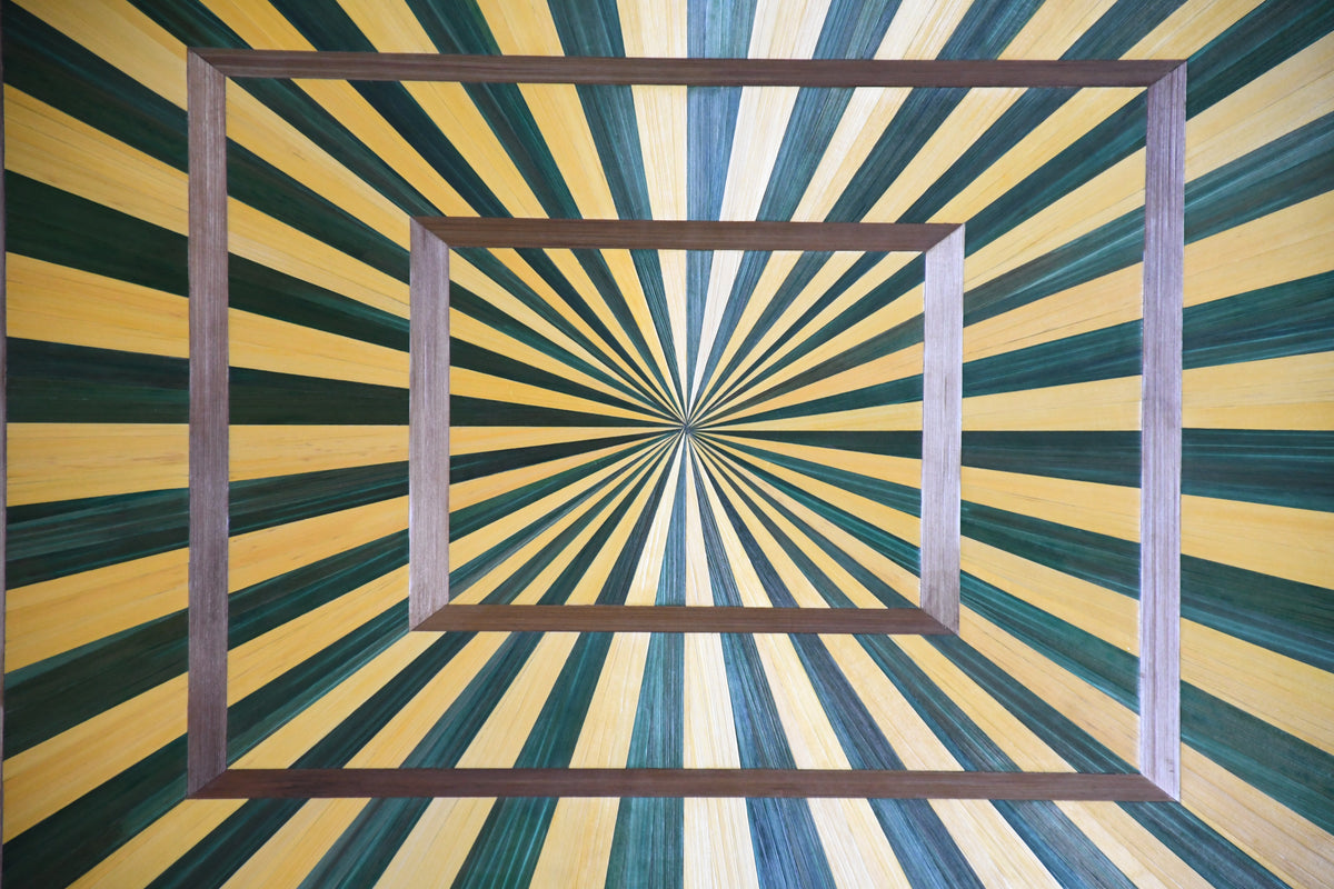 tableau en marqueterie de paille