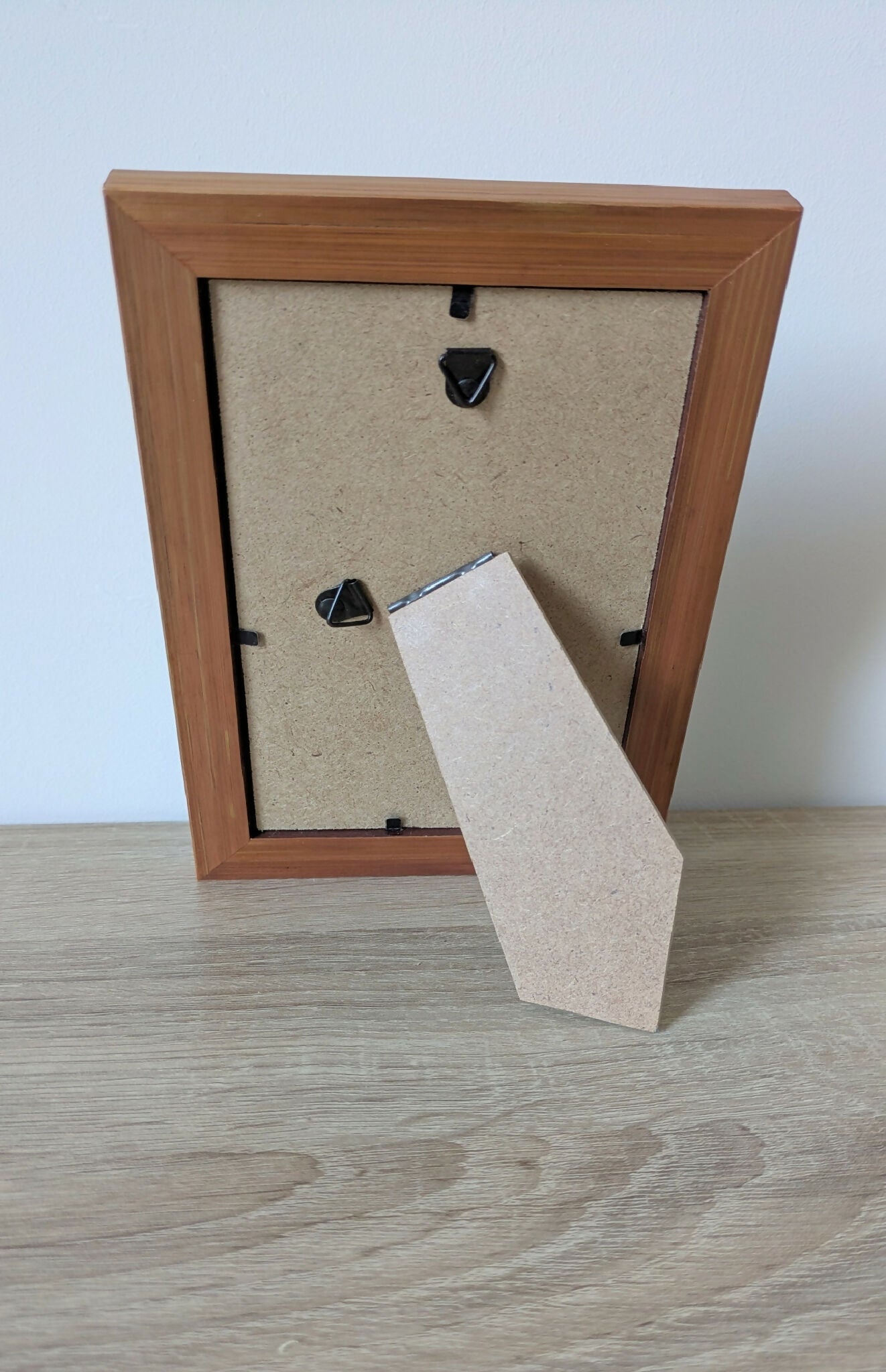 Cadre photo à poser 10x15cm avec Marqueterie de paille Cuivre