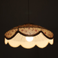 Suspension "Cosette" en Tissu Floral Jaipur Flowers - Abat-jour Festonné Style Vintage Made in France