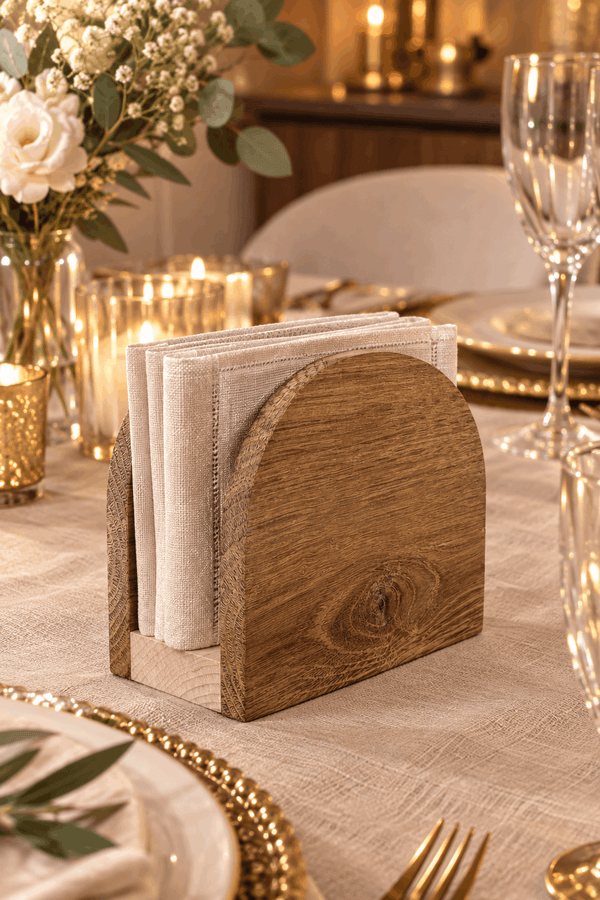 Support de serviettes de table en bois massif