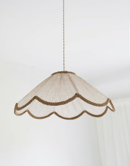 Suspension forme florale unie Françoise "classic beige"