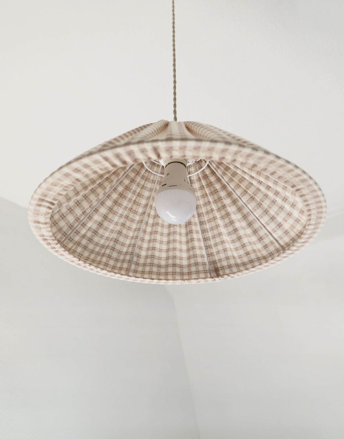 Suspension conique vichy Malala "petits carreaux"