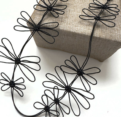 Collier fleurs de prunier bleu