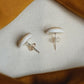 Boucles d’oreilles “Luzia” en porcelaine et argent 925