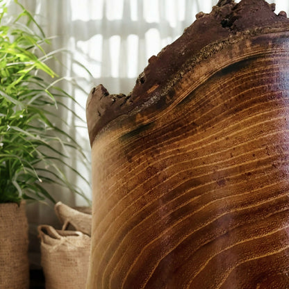 Cache pot en bois - Racine Alpine