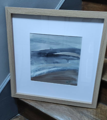 Tableau - L'écume des jours, peinture superfine sur papier aquarelle de qualité (300g), oeuvre encadrée