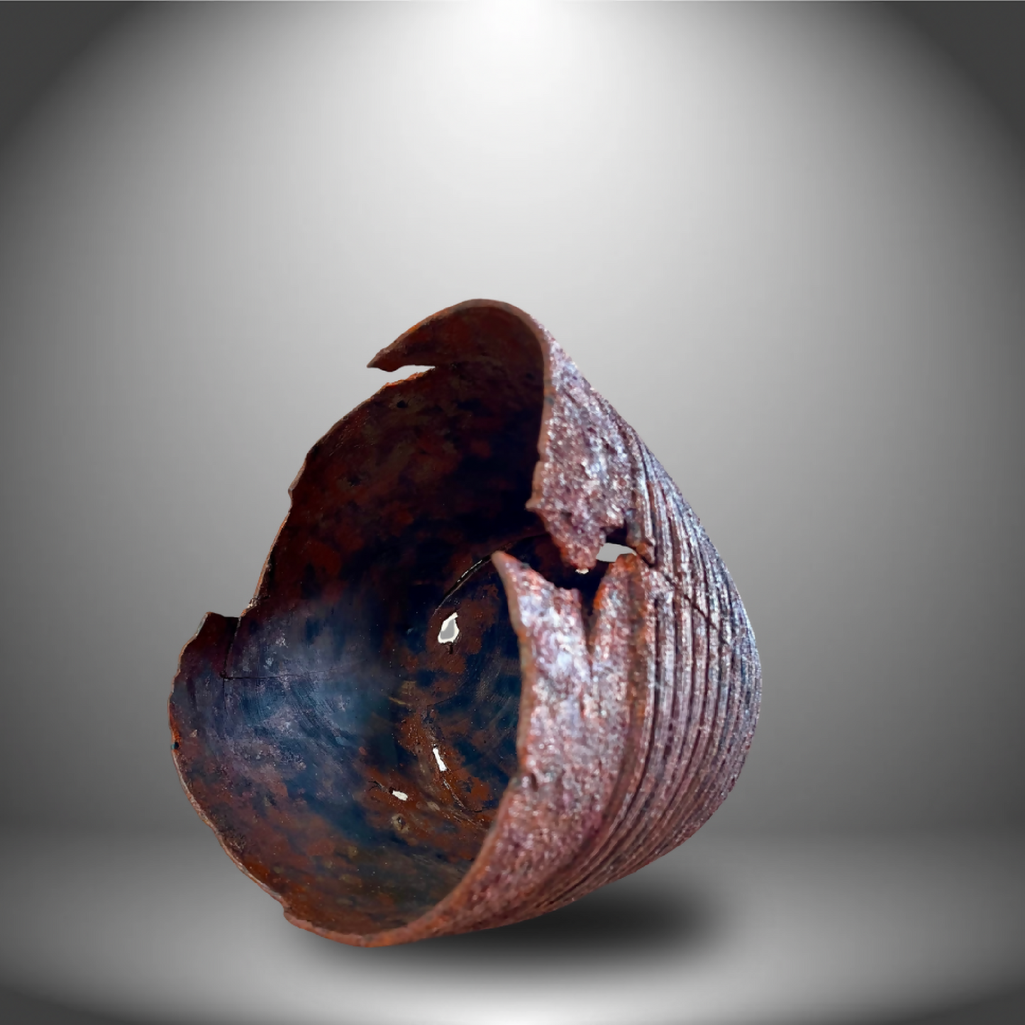 Vase en bois - Tesson strié